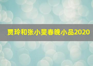 贾玲和张小斐春晚小品2020