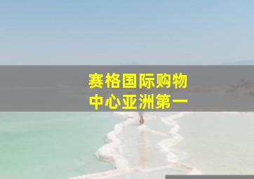 赛格国际购物中心亚洲第一