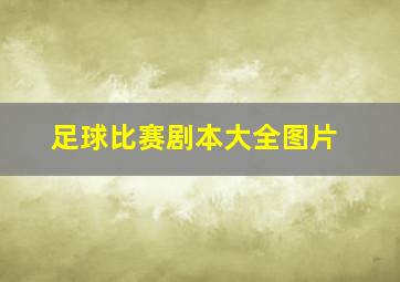 足球比赛剧本大全图片