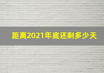 距离2021年底还剩多少天