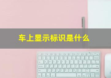 车上显示标识是什么