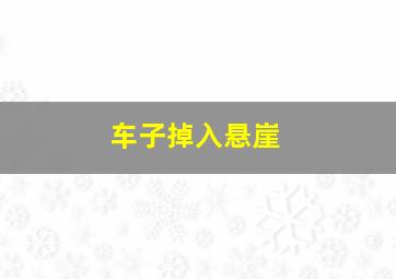 车子掉入悬崖