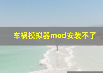 车祸模拟器mod安装不了