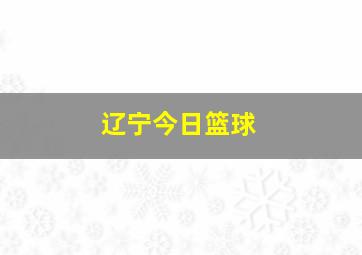 辽宁今日篮球