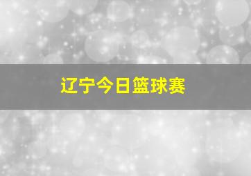 辽宁今日篮球赛