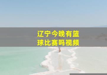 辽宁今晚有篮球比赛吗视频