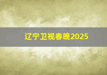 辽宁卫视春晚2025