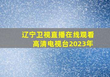 辽宁卫视直播在线观看高清电视台2023年