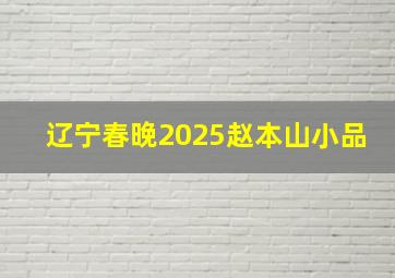 辽宁春晚2025赵本山小品