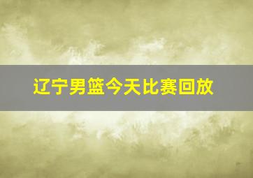 辽宁男篮今天比赛回放