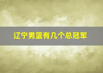 辽宁男篮有几个总冠军