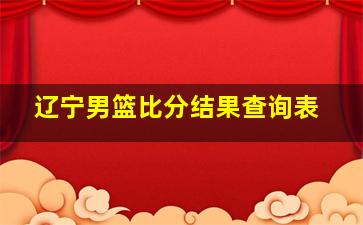 辽宁男篮比分结果查询表