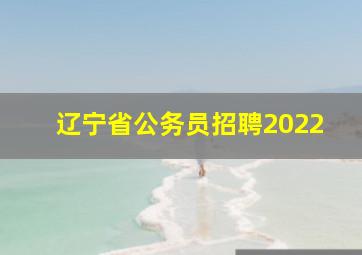 辽宁省公务员招聘2022