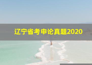 辽宁省考申论真题2020