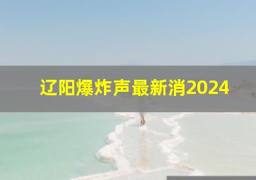 辽阳爆炸声最新消2024