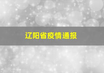 辽阳省疫情通报