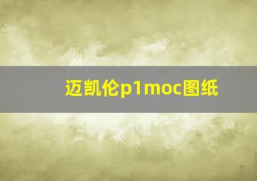 迈凯伦p1moc图纸