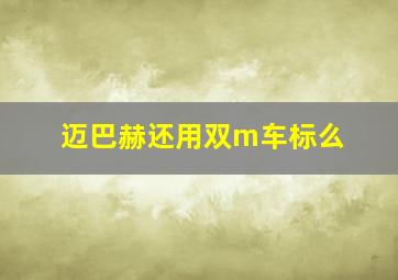 迈巴赫还用双m车标么