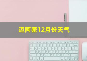 迈阿密12月份天气