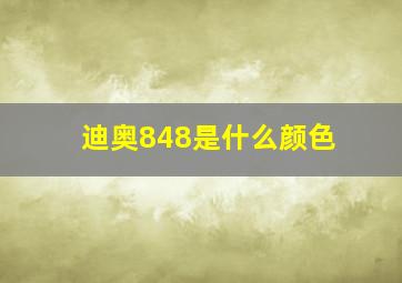 迪奥848是什么颜色