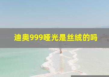 迪奥999哑光是丝绒的吗