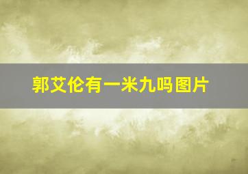 郭艾伦有一米九吗图片