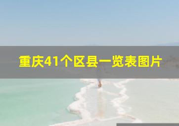 重庆41个区县一览表图片