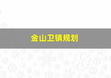 金山卫镇规划