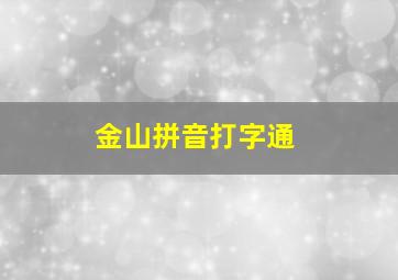 金山拼音打字通