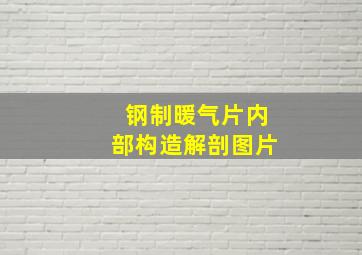 钢制暖气片内部构造解剖图片