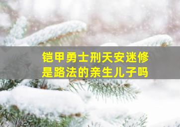 铠甲勇士刑天安迷修是路法的亲生儿子吗