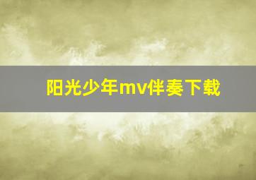 阳光少年mv伴奏下载