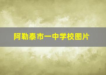 阿勒泰市一中学校图片