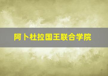 阿卜杜拉国王联合学院