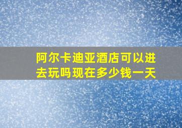 阿尔卡迪亚酒店可以进去玩吗现在多少钱一天