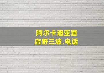 阿尔卡迪亚酒店野三坡.电话