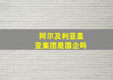 阿尔及利亚盖亚集团是国企吗