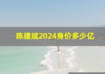 陈建斌2024身价多少亿