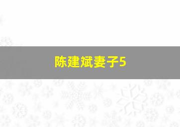 陈建斌妻子5