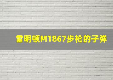 雷明顿M1867步枪的子弹