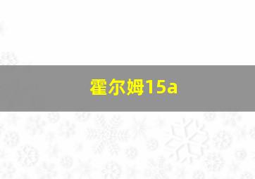 霍尔姆15a