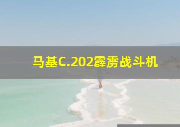 马基C.202霹雳战斗机