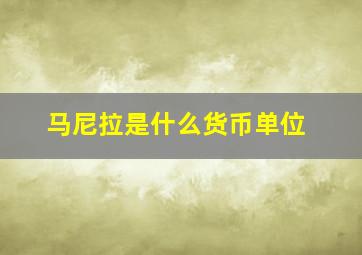 马尼拉是什么货币单位