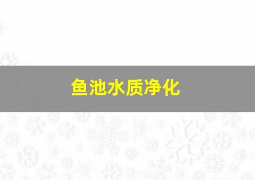 鱼池水质净化