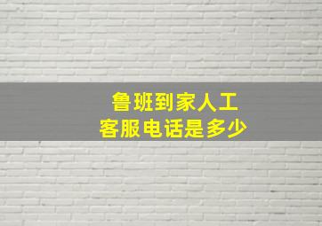 鲁班到家人工客服电话是多少