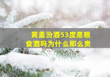 黄盖汾酒53度是粮食酒吗为什么那么贵