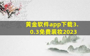 黄金软件app下载3.0.3免费装妆2023