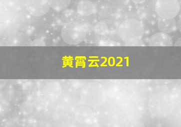 黄霄云2021