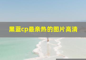 黑蓝cp最亲热的图片高清